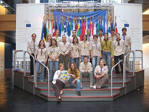Společná fotka v Evropském sále